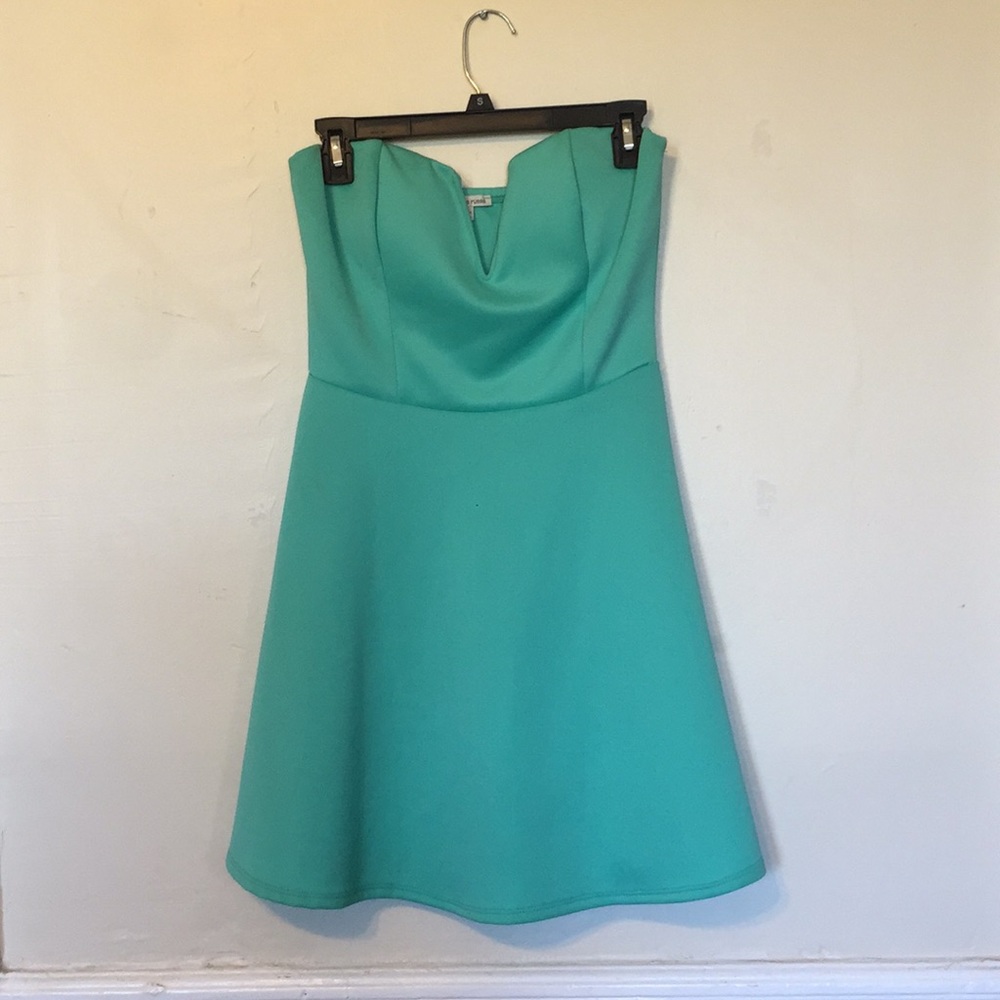 Turquoise cocktail dress